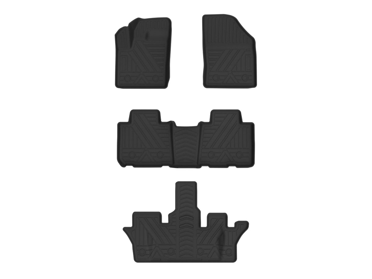 Autobo for 2023-2024 GAC Trumpchi GS3 RHD TPE All-Weather Car Floor Mats Full Set 100%Waterproof Easy Clean